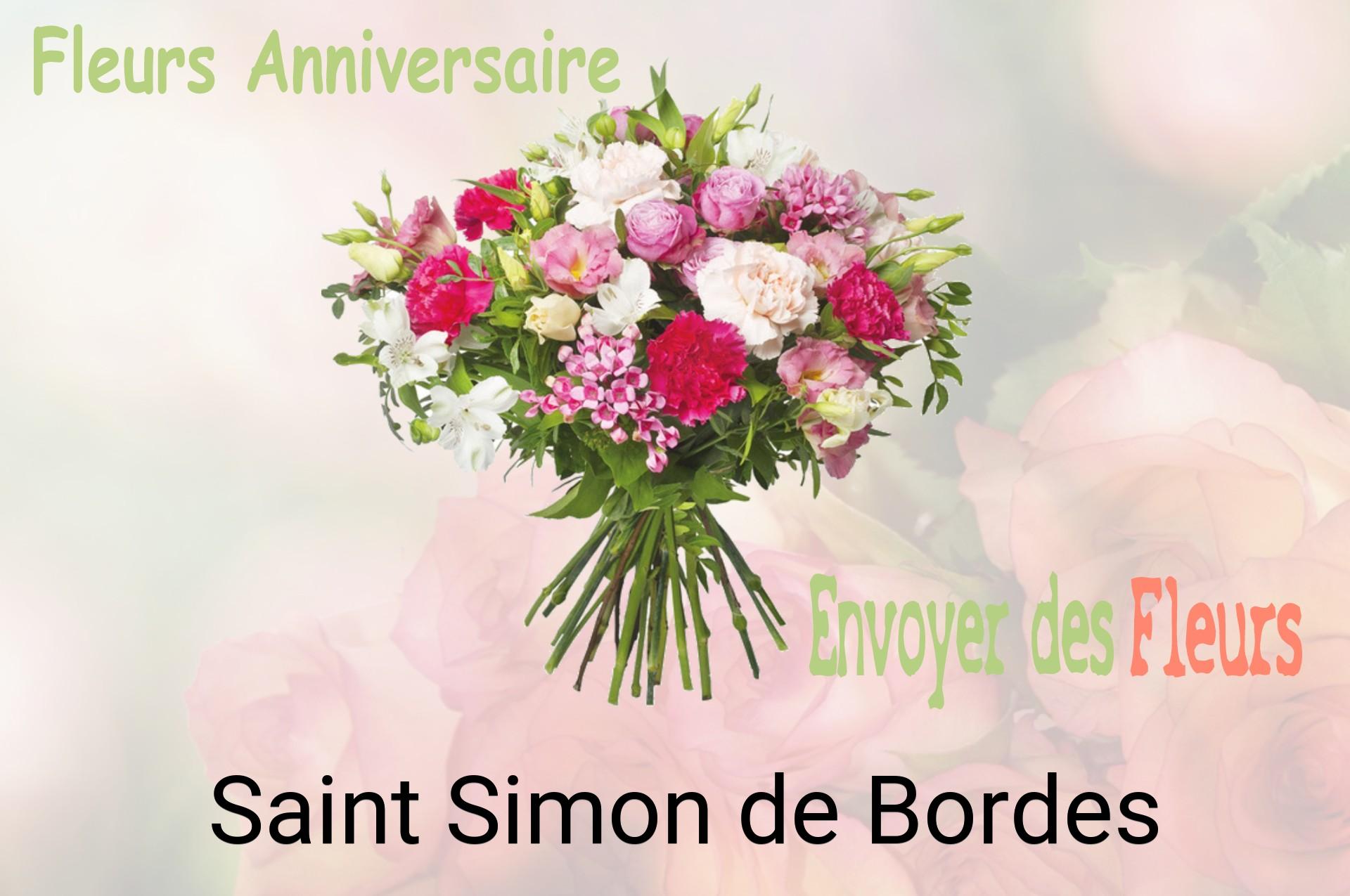 Bouquet de fleurs d’anniversaire livré à Saint-Simon-de-Bordes